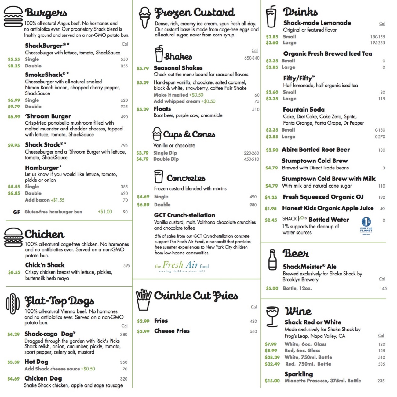 Shake Shack Menu Prices 2023 Store And Mall Hours Today